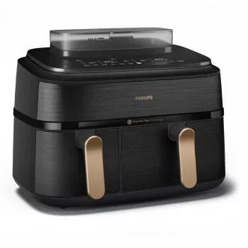 Philips 5000 serijos NA552/00 oro gruzdintuvė 9 L 2750 W dviguba juoda, auksinė
