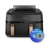 Philips 5000 serijos NA552/00 oro gruzdintuvė 9 L 2750 W dviguba juoda, auksinė