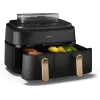 Philips 5000 serijos NA552/00 oro gruzdintuvė 9 L 2750 W dviguba juoda, auksinė