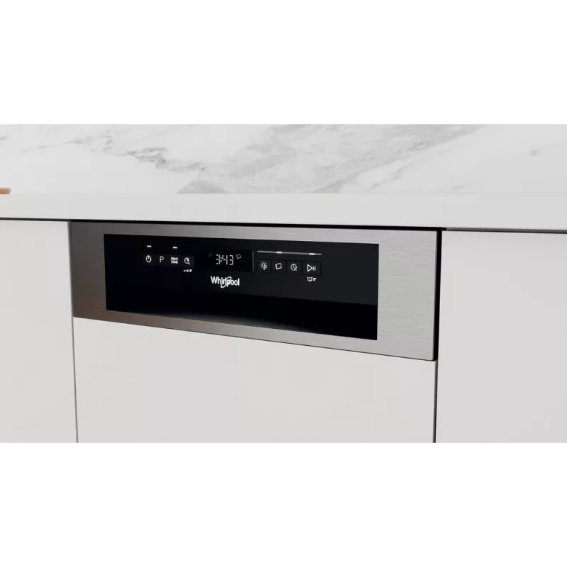 Whirlpool WSBO 3O34 PF X pusiau įmontuojama siaura indaplovė, 10 komplektų