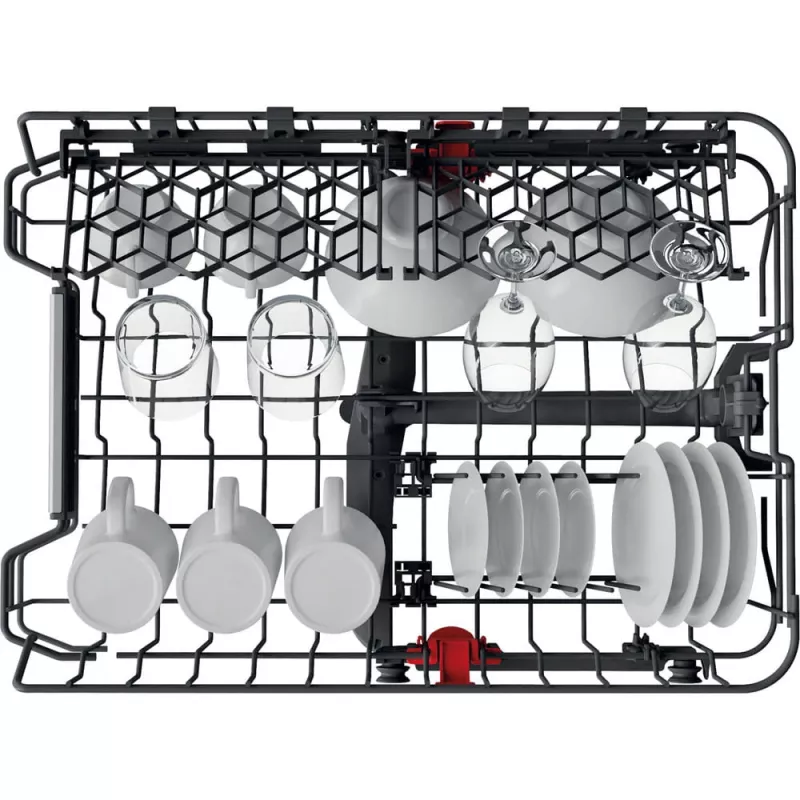 Whirlpool WSBO 3O34 PF X pusiau įmontuojama siaura indaplovė, 10 komplektų
