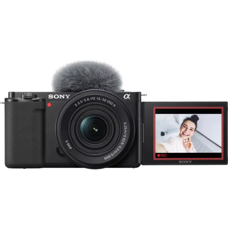 Sony ZV-E10 + E PZ 16-50mm F3.5-5.6 OSS II MILC 24,2 MP CMOS 6000 x 4000 pikselių Juoda