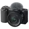 Sony ZV-E10 + E PZ 16-50mm F3.5-5.6 OSS II MILC 24,2 MP CMOS 6000 x 4000 pikselių Juoda