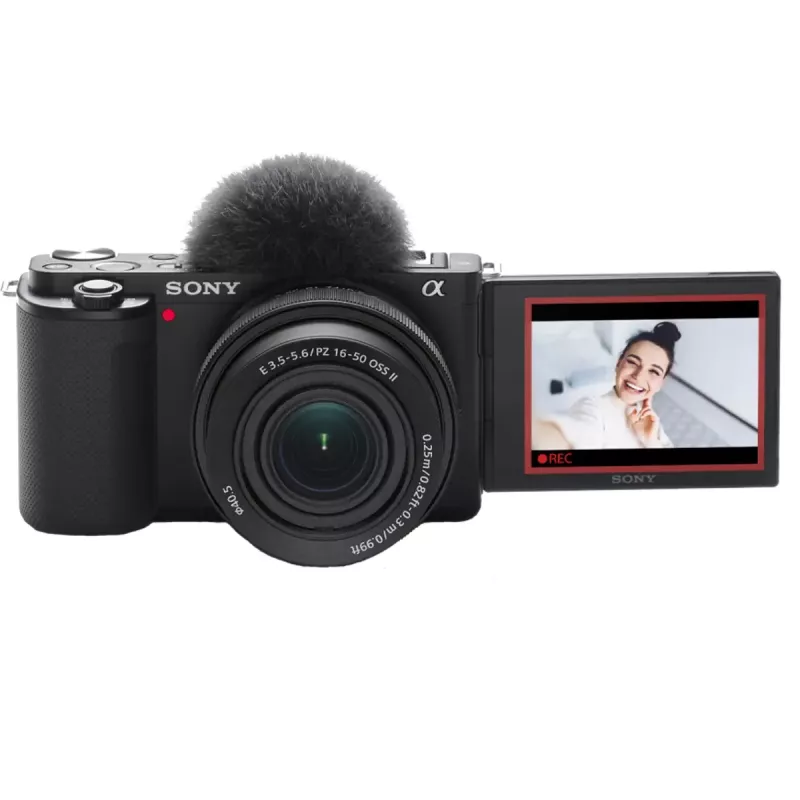 Sony ZV-E10 + E PZ 16-50mm F3.5-5.6 OSS II MILC 24,2 MP CMOS 6000 x 4000 pikselių Juoda