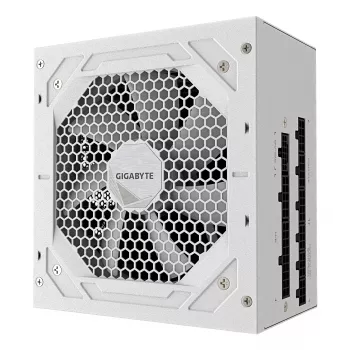 Maitinimo blokas GIGABYTE UD750GM PG5 V2 750W ATX 3.1, 80 PLUS Gold, visiškai modulinis, 8 SATA, 4x (6+2) PCIe, 2x EPS, baltas