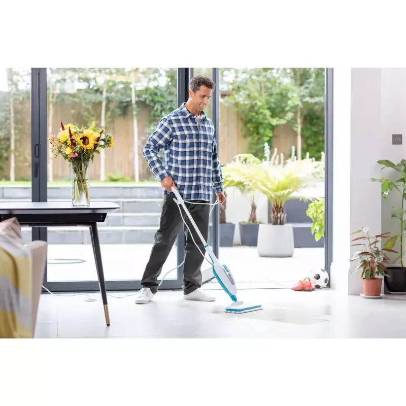 Stiklinis dulkių siurblys Black & Decker FSMH13E5-QS – 1300 W, su laidu, 4,8 m kabelis, mėlynas