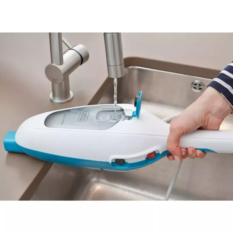 Stiklinis dulkių siurblys Black & Decker FSMH13E5-QS – 1300 W, su laidu, 4,8 m kabelis, mėlynas