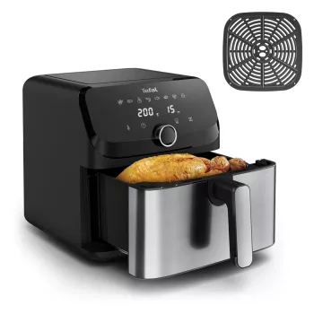 Tefal Easy Fry Mega EY855D10 karšto oro gruzdintuvė 7,5 L 2020 W juoda su nerūdijančiu plienu