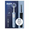 Oral-B Vitality Pro Duo suaugusiųjų sukamoji-osciliuojanti dantų šepetėlis, juoda, mėlyna, balta