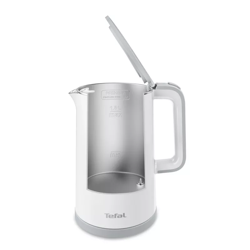 Elektrinis virdulys Tefal KO6931, 1,5 L, 1800 W, baltas, 5 temperatūros nustatymai, palaiko šilumą 30 min