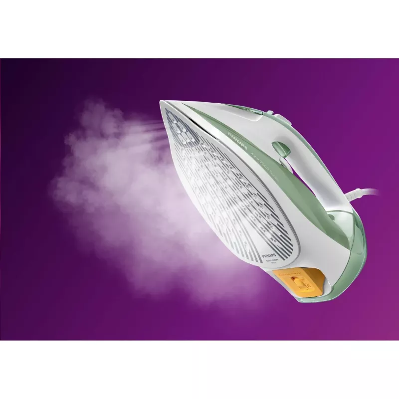 Philips 7000 serijos DST7012/70 lygintuvas su garais, SteamGlide Plus padas, 2600 W, žalia, pilka