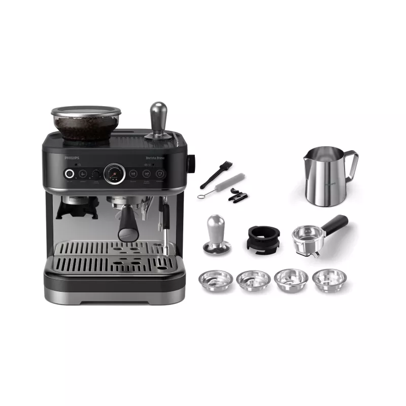 Philips Barista Brew espreso aparatas, 2.3 L, įmontuotas malūnėlis, 1350 W, juodas