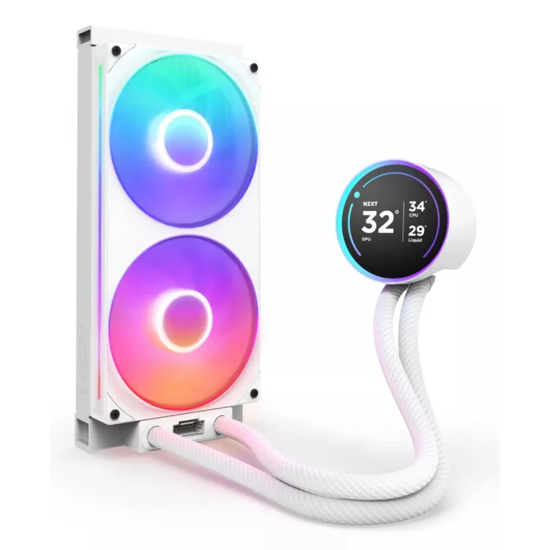 All-in-one skysčio aušintuvas NZXT Kraken Elite 280 RGB 14 cm Baltas