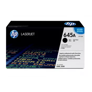 Originalus HP 645A C9730A juodas kasetinis toneris, 10000 puslapių