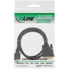 InLine HDMI į DVI laidas, vyriškas / 18+1 vyriškas, auksuotas, 3 m