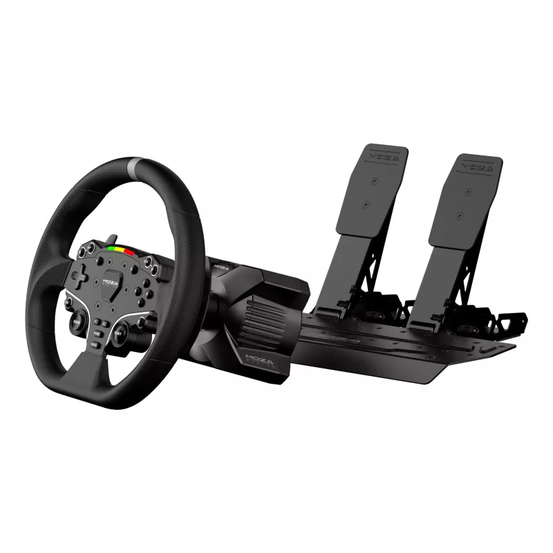 Moza Racing R3 Vairas ir Pedalai PC, Vairas + Pedalai, PC, Krypties rodyklė, Meniu mygtukas, Režimo mygtukas, Pauzės/Nustatymo mygtukas, Paleidimo mygtukas, Skaitmeninis, Neribotas, Tiesioginė pavara