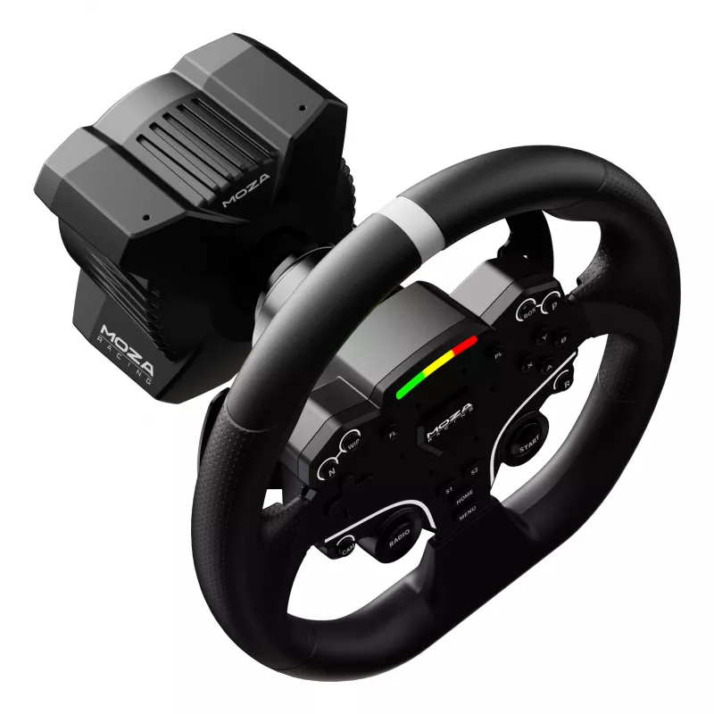 Moza Racing R3 Vairas ir Pedalai PC, Vairas + Pedalai, PC, Krypties rodyklė, Meniu mygtukas, Režimo mygtukas, Pauzės/Nustatymo mygtukas, Paleidimo mygtukas, Skaitmeninis, Neribotas, Tiesioginė pavara