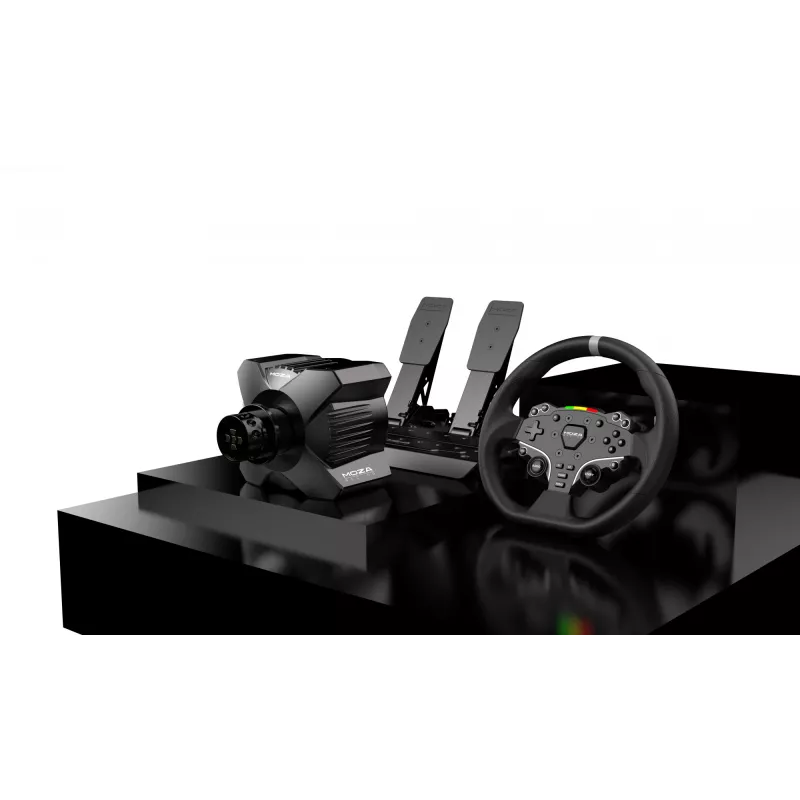 Moza Racing R3 Vairas ir Pedalai PC, Vairas + Pedalai, PC, Krypties rodyklė, Meniu mygtukas, Režimo mygtukas, Pauzės/Nustatymo mygtukas, Paleidimo mygtukas, Skaitmeninis, Neribotas, Tiesioginė pavara