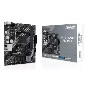 Pagrindinė plokštė ASUS PRIME A520M-R, AMD A520, Socket AM4, micro ATX