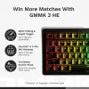 Mechaninė pilno dydžio (100%) laidinė klaviatūra GLORIOUS GMMK 3 HE — balta, USB, QWERTY, RGB