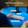 Mechaninė pilno dydžio (100%) laidinė klaviatūra GLORIOUS GMMK 3 HE — balta, USB, QWERTY, RGB