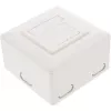 Sieninė lizdo dėžutė InLine Cat.6 2x RJ45 horizontali – paviršinis arba įleidžiamas montavimas