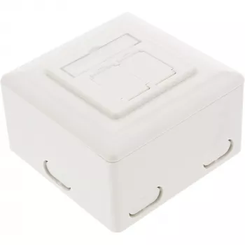 Sieninė lizdo dėžutė InLine Cat.6 2x RJ45 horizontali – paviršinis arba įleidžiamas montavimas