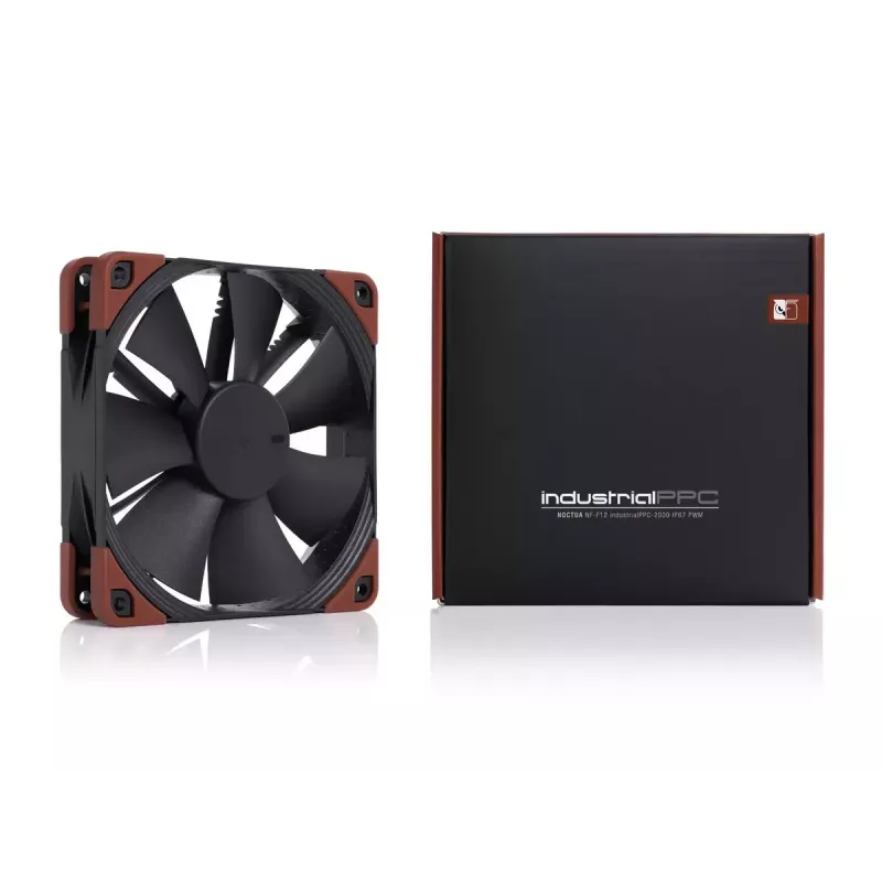 Ventiliatorius Noctua NF-F12 INDUSTRIALPPC-2000 12 cm 450-2000 RPM Juodas Rudas