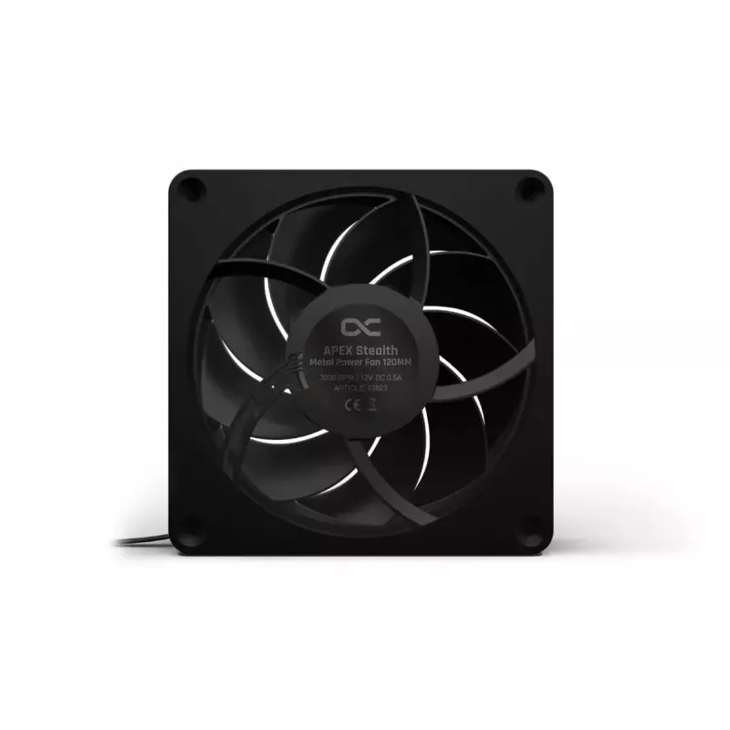 Ventiliatorius Alphacool Apex Stealth Metall 12 cm juodas 400-3000 RPM 30-49.9 dB