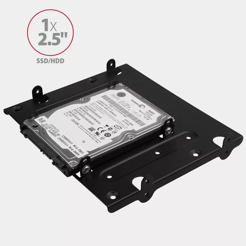 Axagon RHD-435 metalinis laikiklis 4x 2,5 colio arba 2x 2,5 colio HDD/SSD ir 1x 3,5 colio HDD į 5,25 colio lizdą