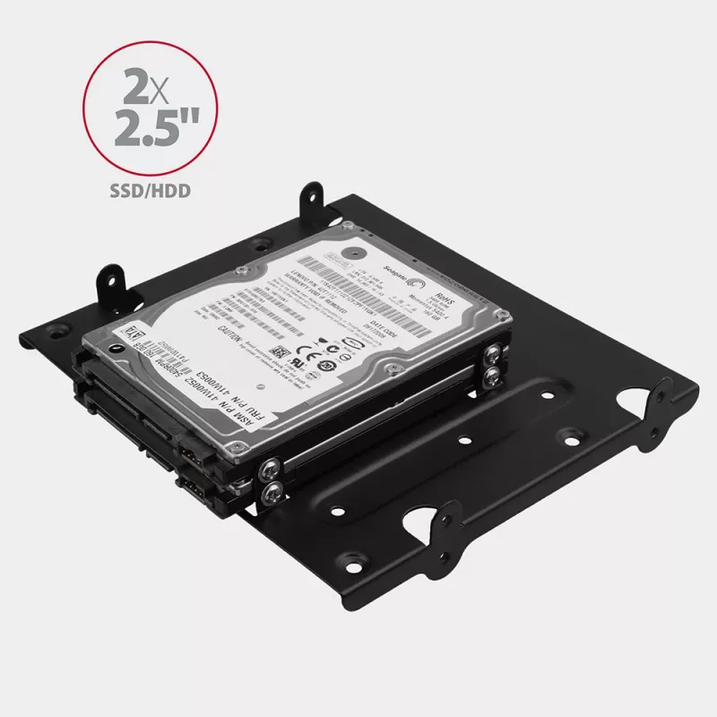 Axagon RHD-435 metalinis laikiklis 4x 2,5 colio arba 2x 2,5 colio HDD/SSD ir 1x 3,5 colio HDD į 5,25 colio lizdą