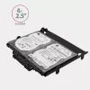 Axagon RHD-435 metalinis laikiklis 4x 2,5 colio arba 2x 2,5 colio HDD/SSD ir 1x 3,5 colio HDD į 5,25 colio lizdą