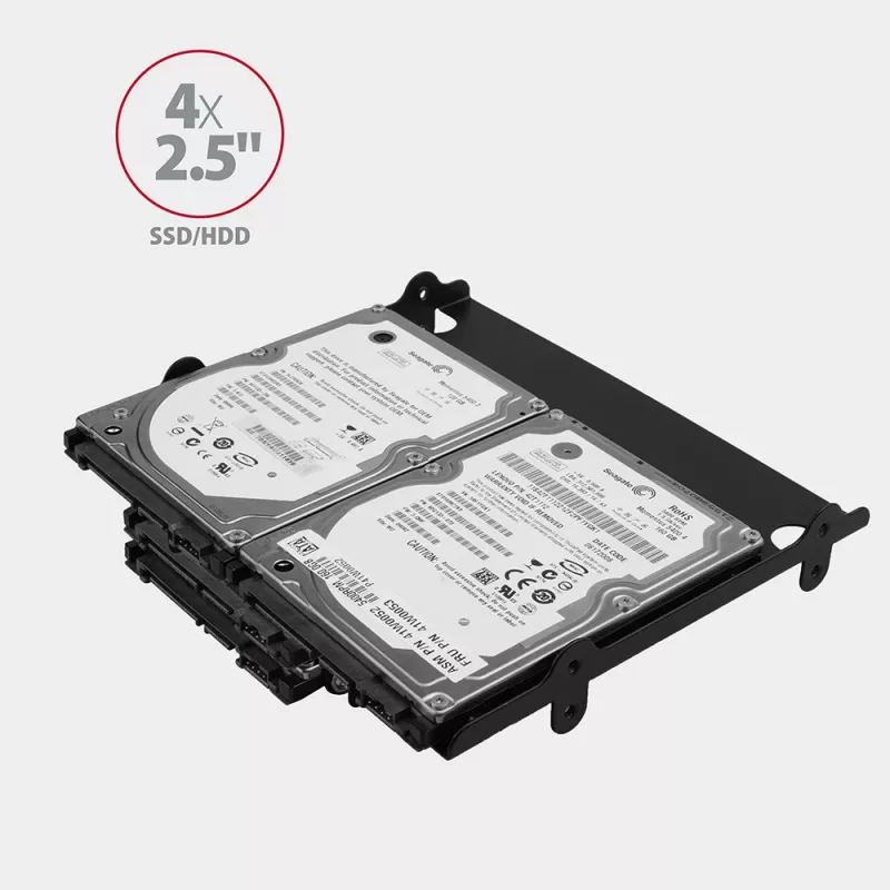 Axagon RHD-435 metalinis laikiklis 4x 2,5 colio arba 2x 2,5 colio HDD/SSD ir 1x 3,5 colio HDD į 5,25 colio lizdą