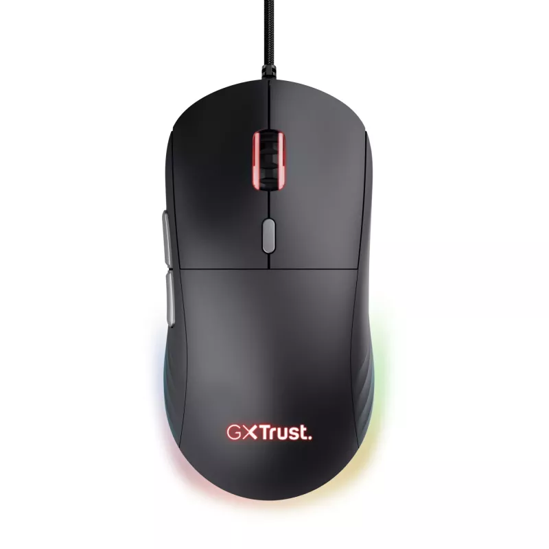 Trust GXT 925 REDEX II pelė žaidimams, dešinei rankai, USB Type-A, lazerinė, 10000 DPI