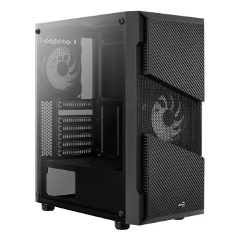 Aerocool Menace Saturn RGB Midi Tower Juodas