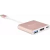 USB-C į HDMI vaizdo adapteris SILVERSTONE EP08 (USB‑C 3.1, HDMI) Rožinis