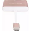 USB-C į HDMI vaizdo adapteris SILVERSTONE EP08 (USB‑C 3.1, HDMI) Rožinis