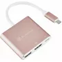 USB-C į HDMI vaizdo adapteris SILVERSTONE EP08 (USB‑C 3.1, HDMI) Rožinis
