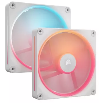CORSAIR iCUE LINK LX140-R RGB 140 mm PWM Reverse Ventiliatoriaus pradžios rinkinys - Baltas