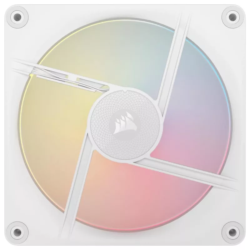 CORSAIR iCUE LINK LX140-R RGB 140 mm PWM Reverse Ventiliatoriaus pradžios rinkinys - Baltas