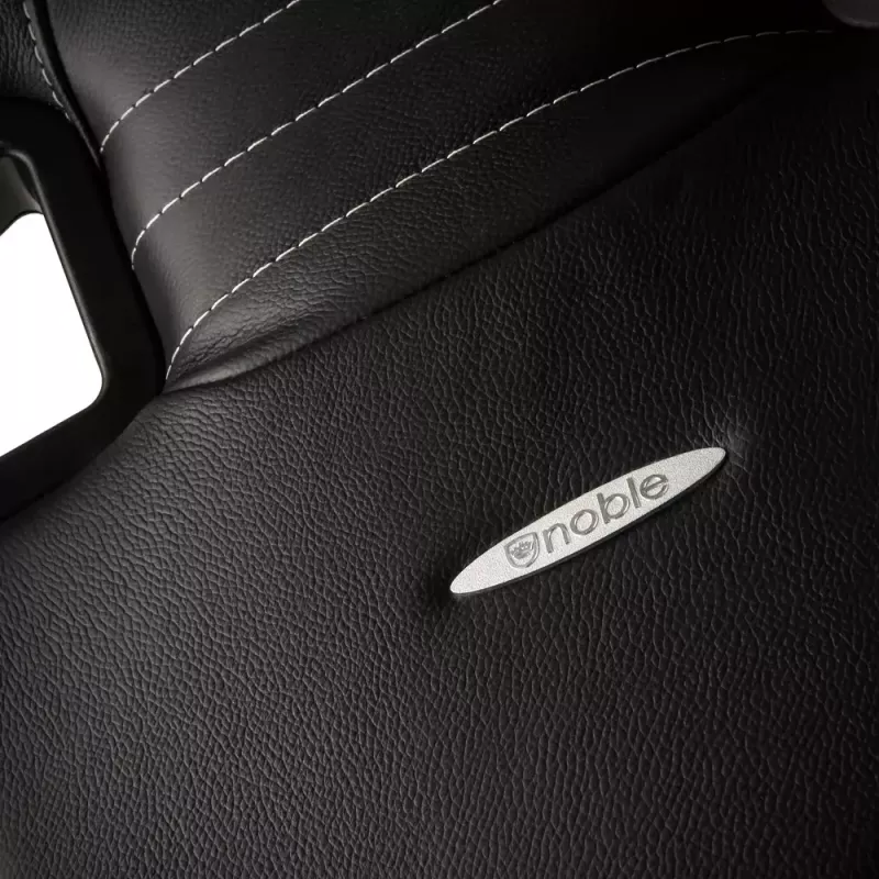 Žaidimų kėdė noblechairs EPIC – odinė sėdynė, max 120 kg, aukštis 131–141 cm, sėdynės plotis 56 cm, ratukai
