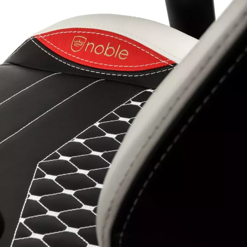 Žaidimų kėdė noblechairs EPIC – odinė sėdynė, max 120 kg, aukštis 131–141 cm, sėdynės plotis 56 cm, ratukai