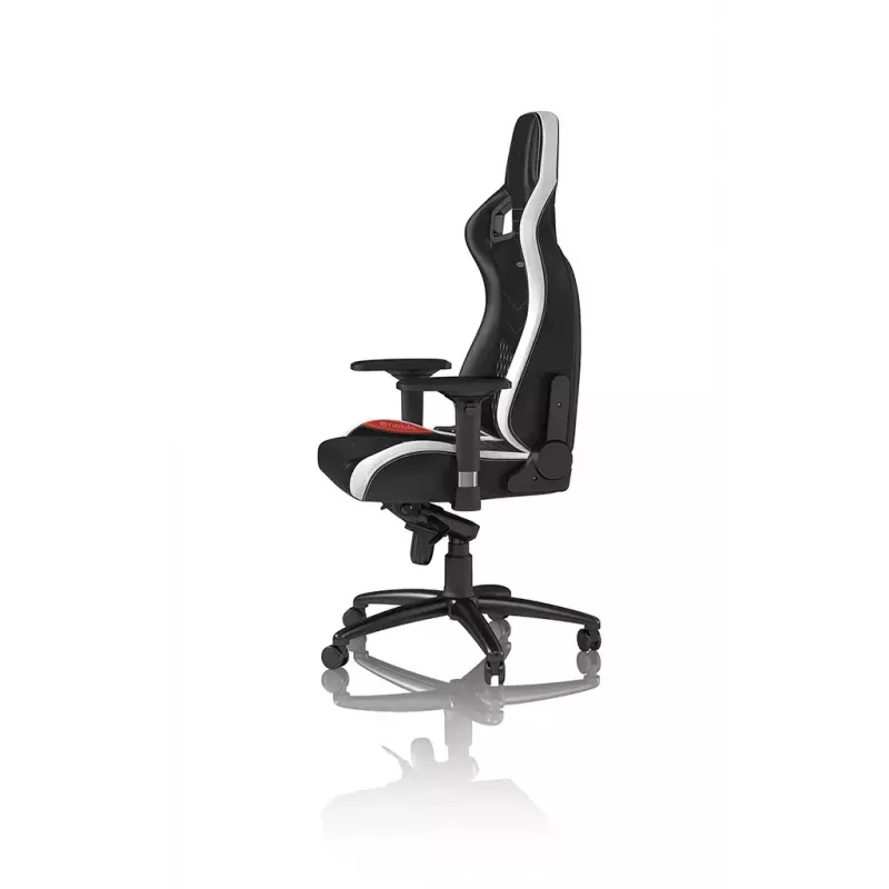 Žaidimų kėdė noblechairs EPIC – odinė sėdynė, max 120 kg, aukštis 131–141 cm, sėdynės plotis 56 cm, ratukai