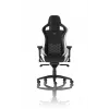 Žaidimų kėdė noblechairs EPIC – odinė sėdynė, max 120 kg, aukštis 131–141 cm, sėdynės plotis 56 cm, ratukai