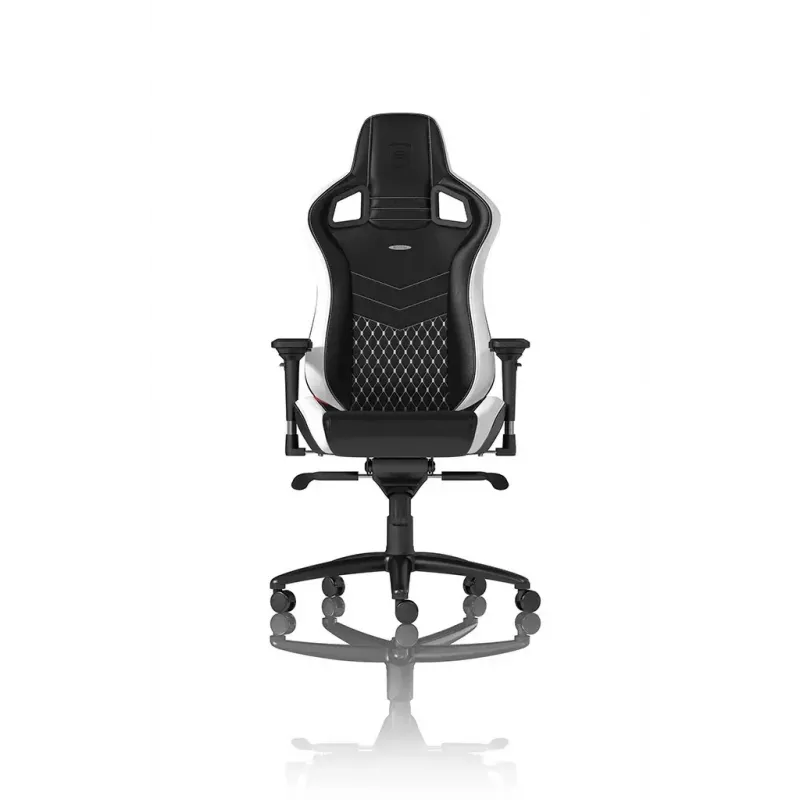 Žaidimų kėdė noblechairs EPIC – odinė sėdynė, max 120 kg, aukštis 131–141 cm, sėdynės plotis 56 cm, ratukai