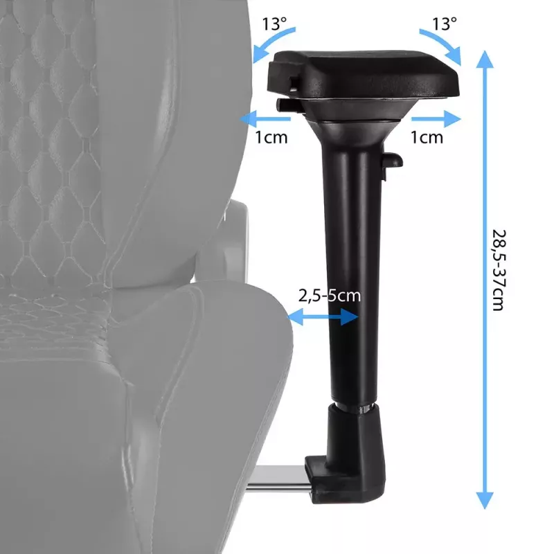 Žaidimų kėdė noblechairs EPIC – odinė sėdynė, max 120 kg, aukštis 131–141 cm, sėdynės plotis 56 cm, ratukai