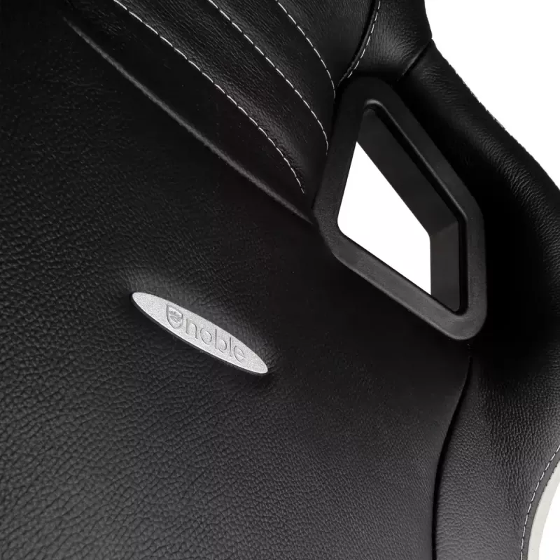 Žaidimų kėdė noblechairs EPIC – odinė sėdynė, max 120 kg, aukštis 131–141 cm, sėdynės plotis 56 cm, ratukai
