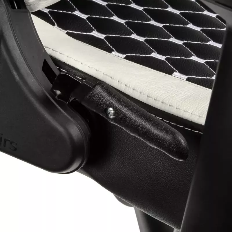 Žaidimų kėdė noblechairs EPIC – odinė sėdynė, max 120 kg, aukštis 131–141 cm, sėdynės plotis 56 cm, ratukai