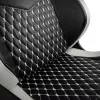 Žaidimų kėdė noblechairs EPIC – odinė sėdynė, max 120 kg, aukštis 131–141 cm, sėdynės plotis 56 cm, ratukai