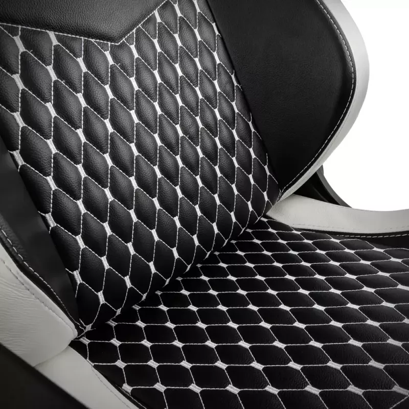 Žaidimų kėdė noblechairs EPIC – odinė sėdynė, max 120 kg, aukštis 131–141 cm, sėdynės plotis 56 cm, ratukai